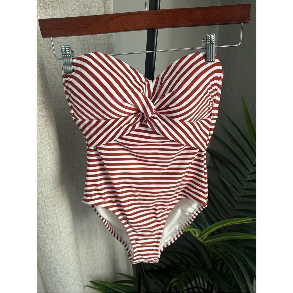 Kona Sol One Piece‎ Striped Swimsuit XS